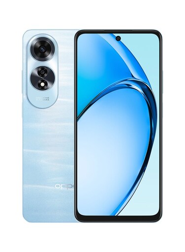 اوبو A60، 256 جيجابايت، 8 جيجابايت رام، شبكة الجيل الرابع ال تي اي، ثنائي الشريحة، ازرق - نسخة عالمية