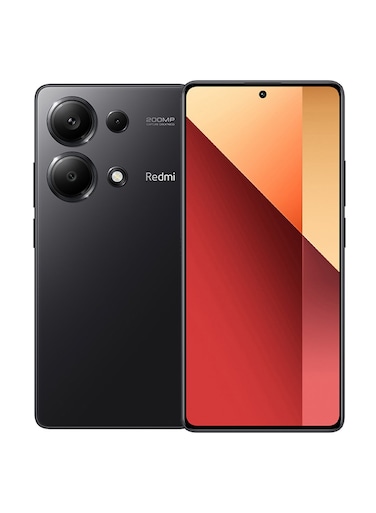 شاومي ريدمي نوت 13 برو ثنائي شريحة الاتصال باللون الأسود الداكن، ذاكرة رام سعة 8 جيجابايت، سعة 256 جيجابايت - الإصدار العالمي