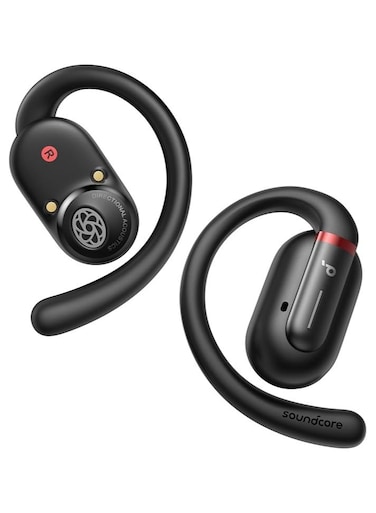 Soundcore Anker V30i Open-Ear Headphones, Ultra-Comfort, Lightweight Design, Snug Fit, Ergonomic Ear Hooks, Robust Bass, 36H Playtime, Bluetooth 5.3, App Control, Clear Calls, Wireless Earbuds, Black