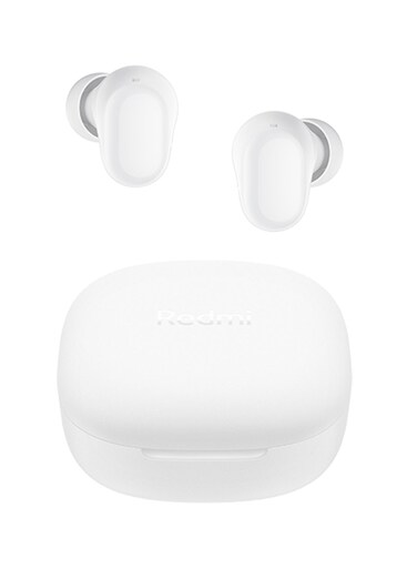 Xiaomi Redmi Buds 6 Play, Comfortable Wear, 10mm Dynamic Drive, AI Noise Cancellation, Bluetooth 5.4, Convenient Connection Experience, Up To 36 Hours Ultra Long Battery Life, White