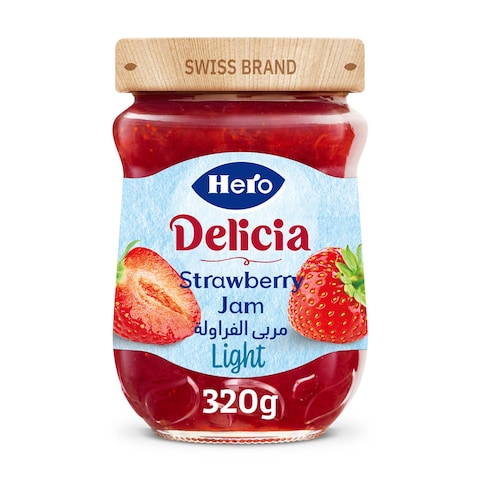Hero Delicia Strawberry Jam Light - 320 gm