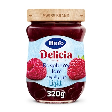 Hero Delicia Raspberry Jam Light - 320 gm