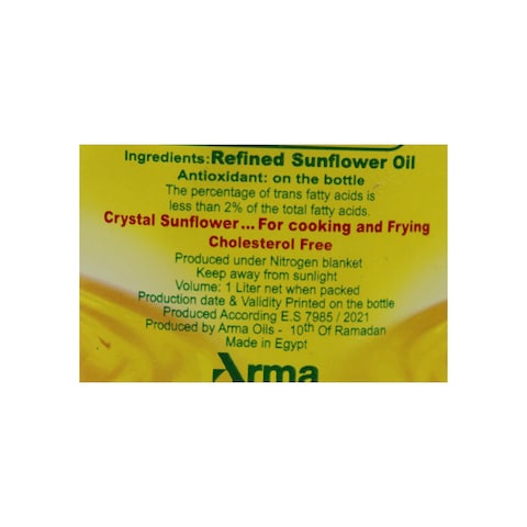 Crystal Sunflower Oil - 1 Liter