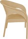 Generic All Places Plastic Rattan Chair 53 * 46 * 80 Beige