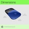 HP Z3700 Blue - Black Wireless Mouse - Without Box