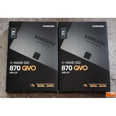 قرص صلب داخلي من نوع SSD بسعة 1 تيرابايت مقاس 2.5 بوصة من سامسونج طراز 870 QVO بتقنية SATA III