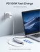Jsaux USB-C 5-in-1 Multifunction Adapter gray