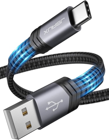 JSAUX ( CC0008) USB A TO USB C Flat Cable 2m Grey