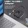 Promate SnapHub-4 5-in-1 10Gbps Ultra-Fast USB3.2 100W PD Hub -Black