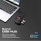 Promate SnapHub-4 5-in-1 10Gbps Ultra-Fast USB3.2 100W PD Hub -Black