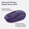 Microsoft 1850 Wireless Mobile Mouse, Purple, U7Z-00044