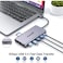 QGeeM 12 In 1 USB C Hub Laptop Docking Station Compatible For MacBook And Windows