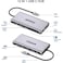 QGeeM 12 In 1 USB C Hub Laptop Docking Station Compatible For MacBook And Windows