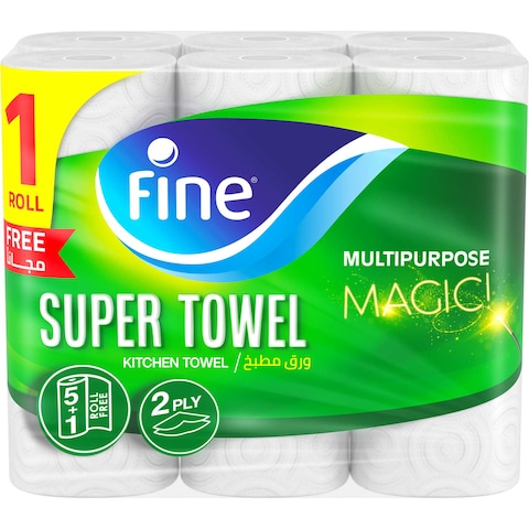 Fine Touch Kitchen Towel - 6 Rolls