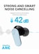 سماعات أذن لاسلكية Soundcore P30i من Anker، مزودة بتقنية إلغاء الضوضاء، وعزل ضوضاء قوي وذكي، وجهير قوي، ووقت تشغيل يصل إلى 45 ساعة، وحافظة وحامل للهاتف في آن واحد، ومقاومة للماء والغبار بمعيار IP54