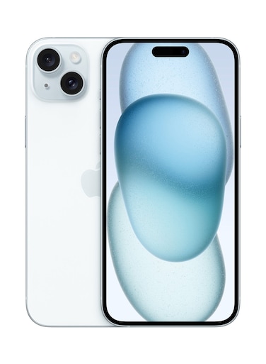 أبل آيفون 15 بلس، سعة 128 جيجابايت، أزرق، 5G مع تطبيق فيس تايم - إصدار عالمي