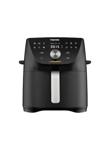 Toshiba Air Fryer 7.4l , 1800W, 12 Preset Menu - 7.2l 1850 W Af-74Cp1Vreg(H) Morandi Grey