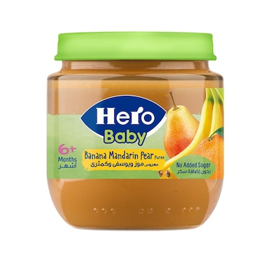 Hero Baby Banana Mandarin Pear Jar - 125 gm