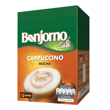Bonjorno Cappuccino Mocha - 14 Gram - 12 Sachets