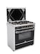 Gas Cooker Grand Mirror Full Safety 90&times;60