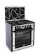 Gas Cooker Smart Pro Control Black Steel Full Safety 90&times;60