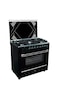 Gas Cooker Grand Mirror Black Cast 60X90