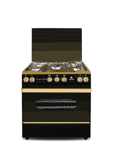 Top Gas Professional Gold Gas Cooker with Fan 60*80