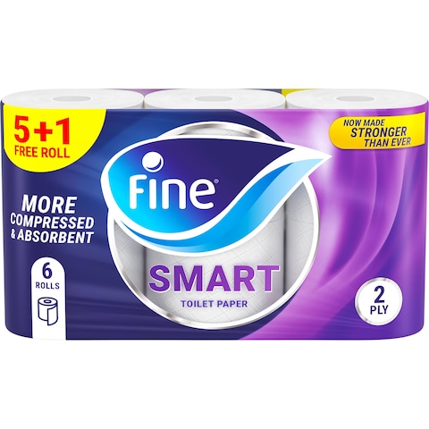 Fine Smart Jumbo Toilet Paper - 6 Rolls