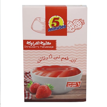 5Min مهلبية بطعم الفراولة - 90 جم