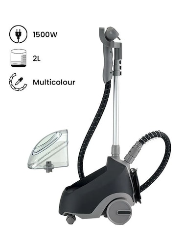 KENWOOD Garment Steamer With 2L Water Tank Capacity, Rotary Wheels, Folding Rack, Trouser Press, Glove 2 L 1500 W GSP65 Black