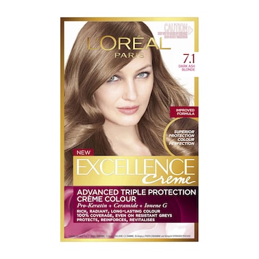 لوريال باريس اكسلنس صبغة شعر كريم - 7.1 أشقر رمادي