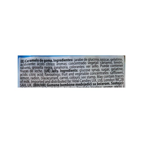 VIDAL GELLY BEARS 100G