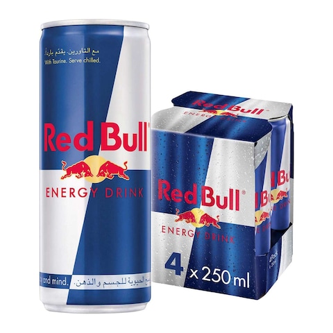 Red Bull Energy Drink - 250ml - 4 Pack