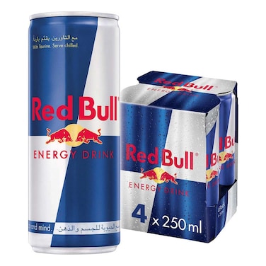 Red Bull Energy Drink - 250ml - 4 Pack