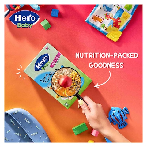 Hero Baby 8 Cereals and Fruit with Milk - 150 gm