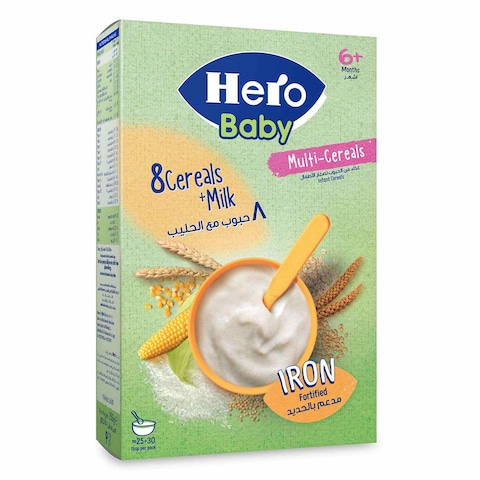 Hero Baby 8 Cereals with Milk - 150 gm