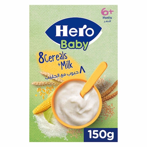 Hero Baby 8 Cereals with Milk - 150 gm