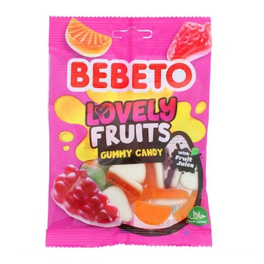 بيبيتو لافلي حلوى جيلى بنكهة الفاكهة - 80 جرام