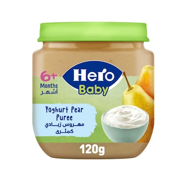 Hero Baby Yoghurt Pear Jar - 120 gm