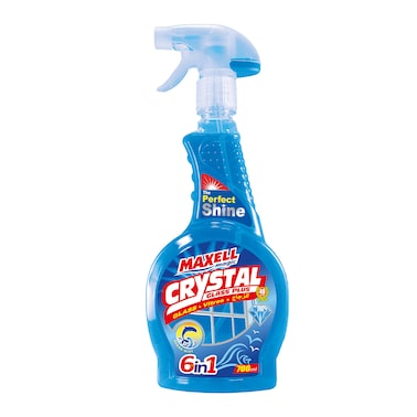 Maxell Magic Crystal Liquid Glass and Window Cleaner with Ocean Mist Scent - 700 ml