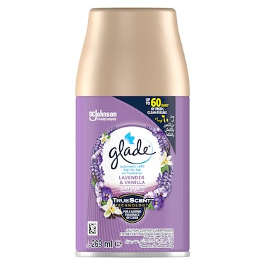 جليد عبوة إعادة تعبئة معطر جو برائحة الفانيليا واللافندر - 175 جرام