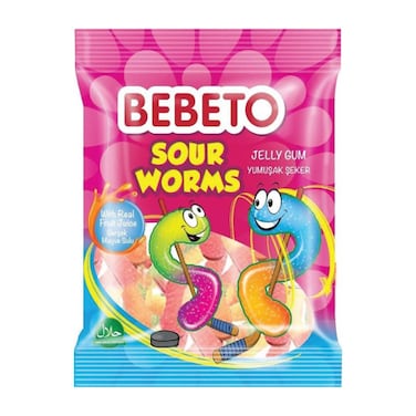 Bebeto Worms Jelly - 80 gm