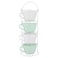 Reham Soup Mug Set with Stand - 5 Pieces