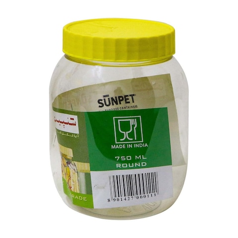 Sunpet Plastic Jar - 750ml - Clear