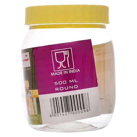 Sunpet Plastic Jar - 500ml - Clear