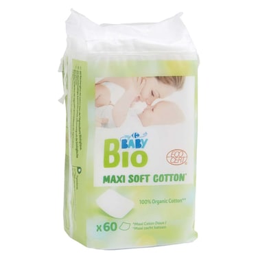 Carrefour Baby Maxi Cotton Pads - 60 Pieces