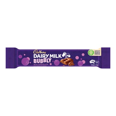 Cadbury Dairy Milk Bubbly Chocolate Bar - 24g - 12 Pieces