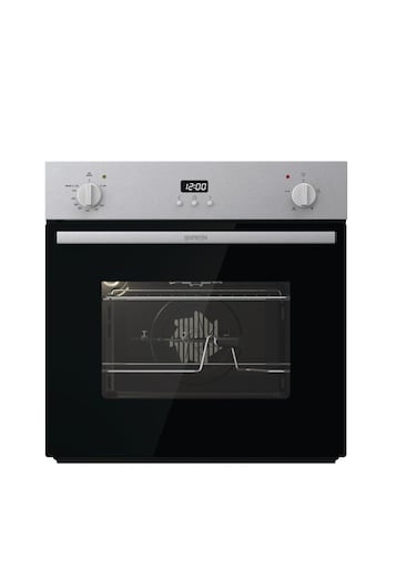 Gorenje Built-In Single Gas Oven 60cm, Electronic Programming Timer , Maximum Oven Temperature: 250&deg;C,Motorized Turn Spit - Bog6632E01X Stainless Steel