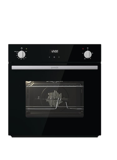 Gorenje Built-In Gas Oven Black 60cm, Touch Control Electronic Programming Timer , Maximum Oven Temperature: 250&deg;C,Motorized Turn Spit - Bogx6632E05Bg Black