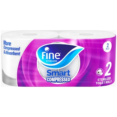 Fine Jumbo Toilet Paper Rolls - Pack of 2